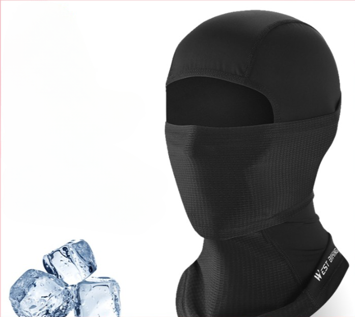 Cagoule respirante en soie glacée