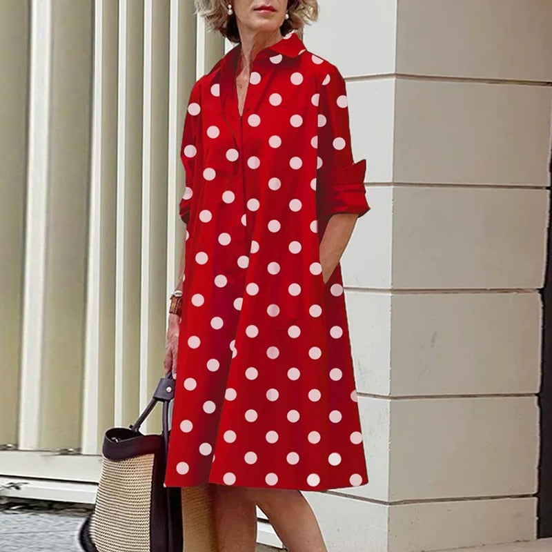 Midi shirt dress with pockets - 2023 Collection