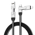 Cable USB 4 en 1 en métal - Charge rapide