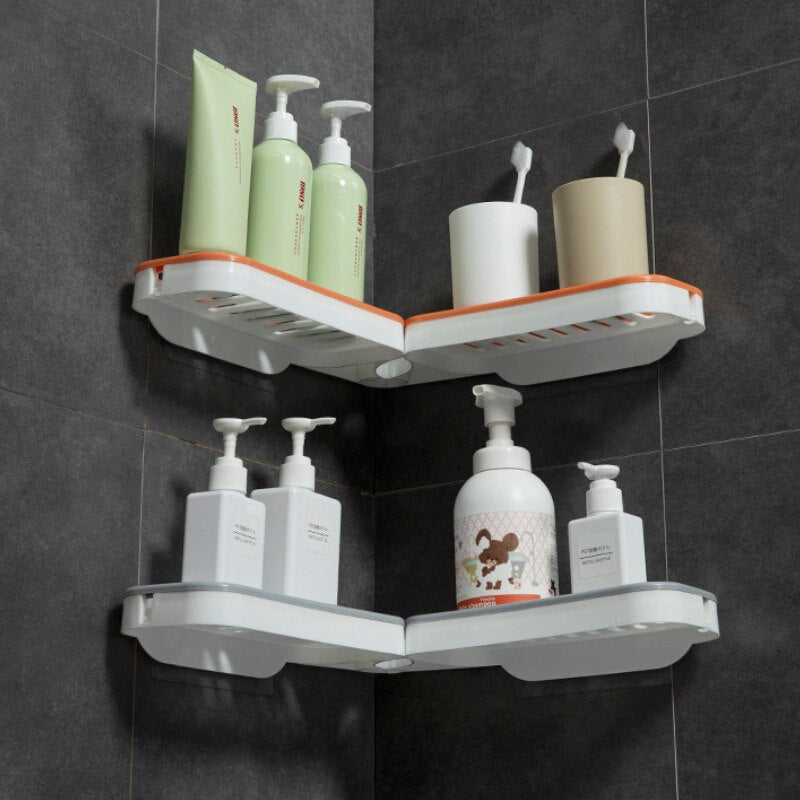 No-Drill Corner Shelf for Bathroom