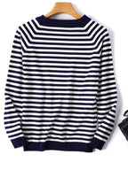 Pull rayé à manches longues pour Femme