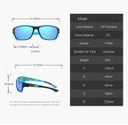 Lunettes de soleil de sport avec verres polarisants anti-reflets