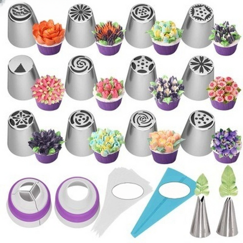 Douilles créatives pour pâtisserie - Lot de 8