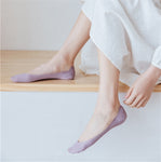 3 x Chaussettes anti-dérapantes en soie glacée