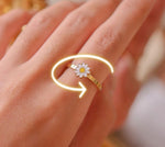 Bague d'anxiété ajustable pour femme
