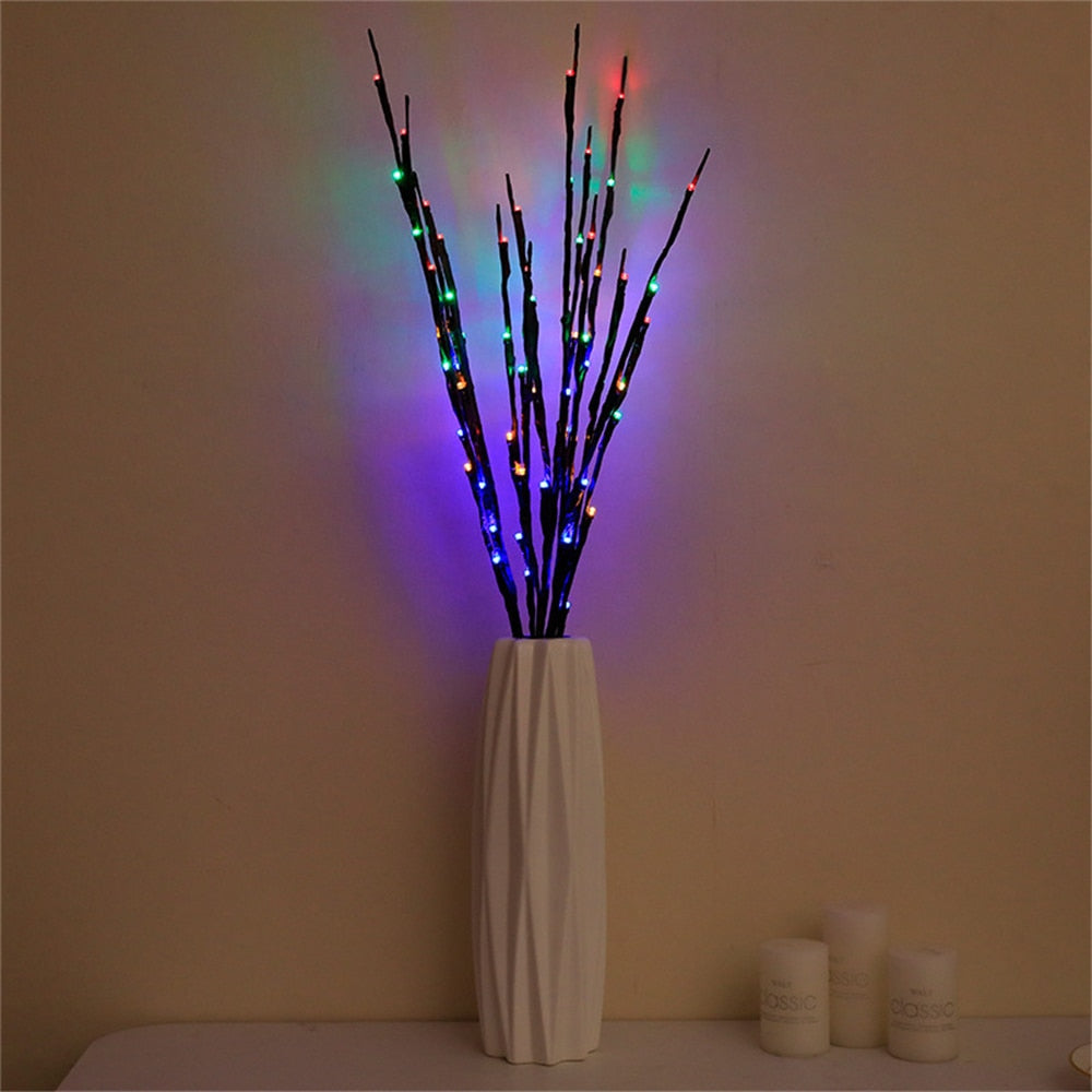 20x Artificial LED Willow Branches