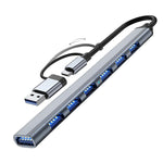 Hub Multi USB - 7 en 1 USB/USB C