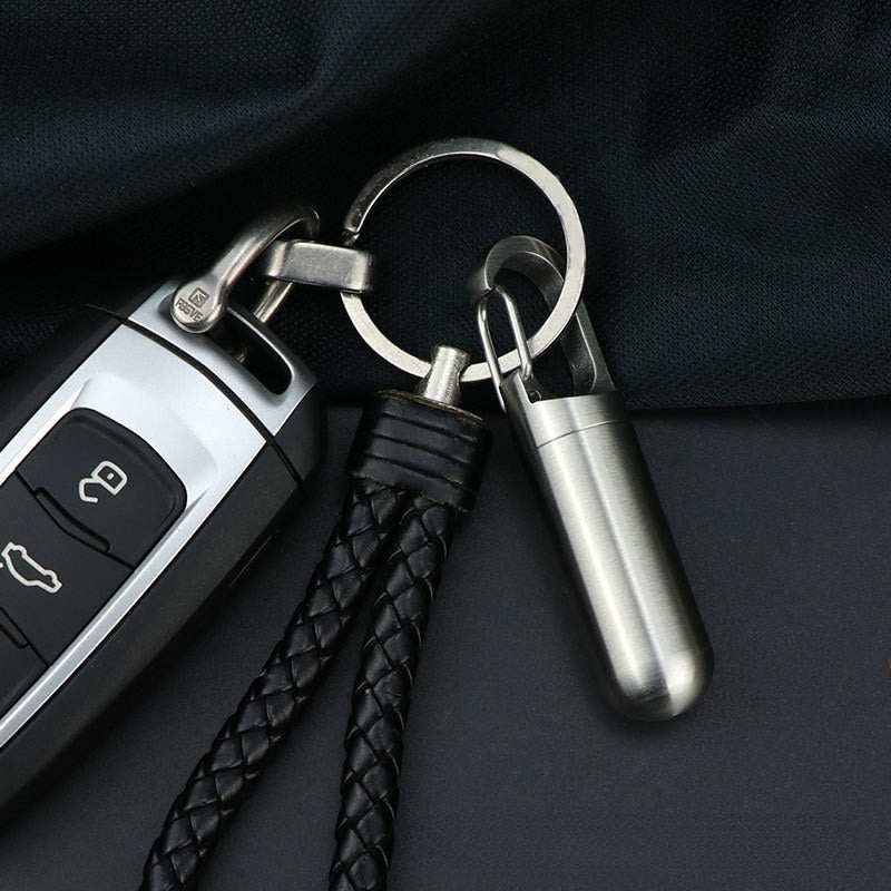 2 x Mini Porte Clé Boîte à Pilules Waterproof
