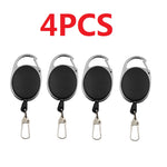 4 x Porte-clés rétractable anti-perte anti-vol
