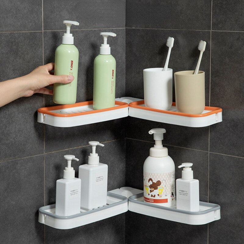 No-Drill Corner Shelf for Bathroom