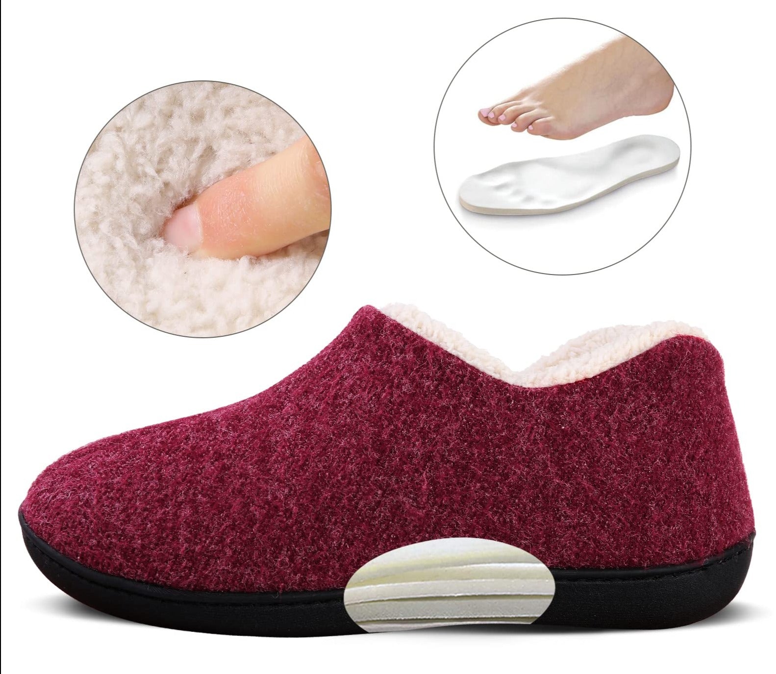 Pantoufles chaudes en coton