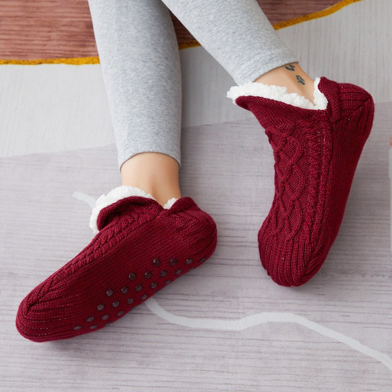 Chaussettes pantouffles antidérapantes - ULTRA CHAUDES