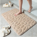 Tapis de bain à mémoire de forme beige