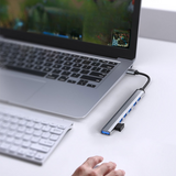 Hub Multi USB - 7 en 1 USB/USB C