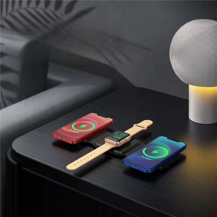 Support de chargeur sans fil magnétique 3 en 1