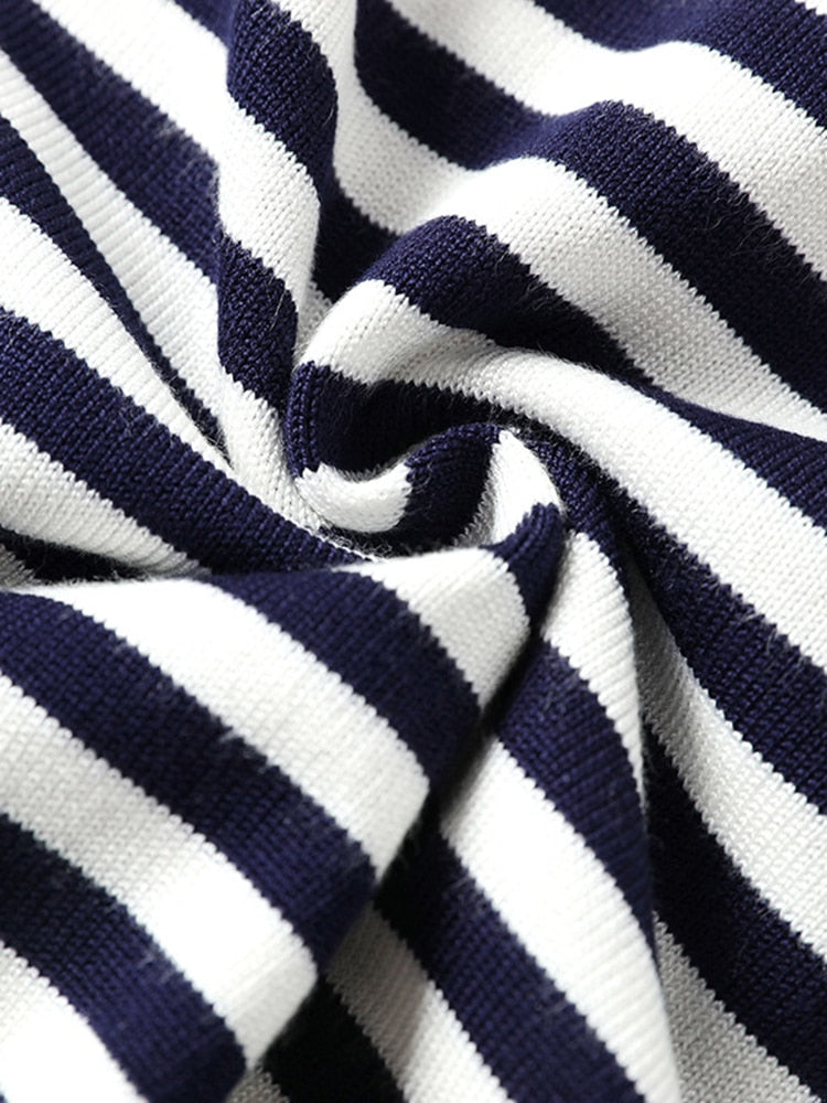 Pull rayé à manches longues pour Femme