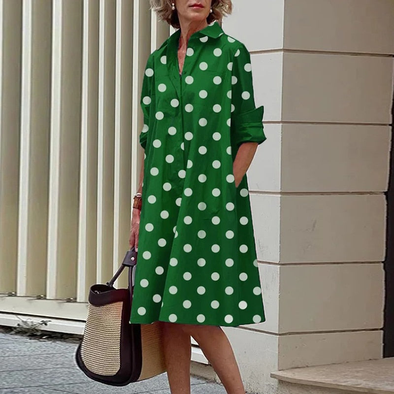 Midi shirt dress with pockets - 2023 Collection