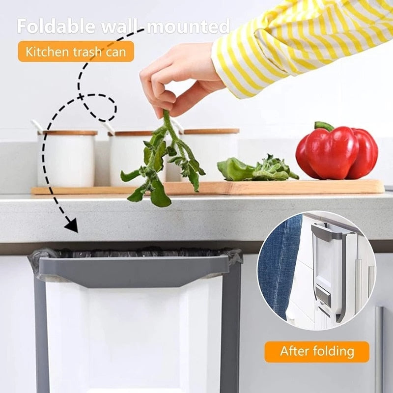 Retractable kitchen bin