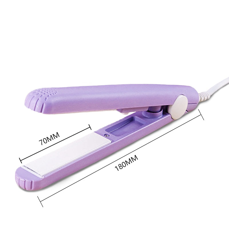 Ceramic mini hair straightener