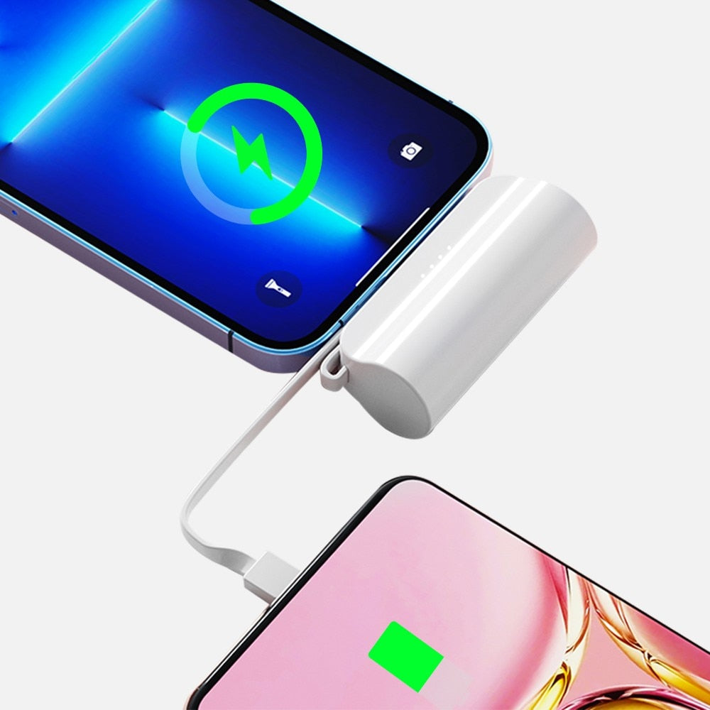 Chargeur batterie externe 2 en 1