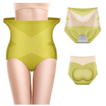 Lot de 2 culottes gainantes sans coutures en soie glacée