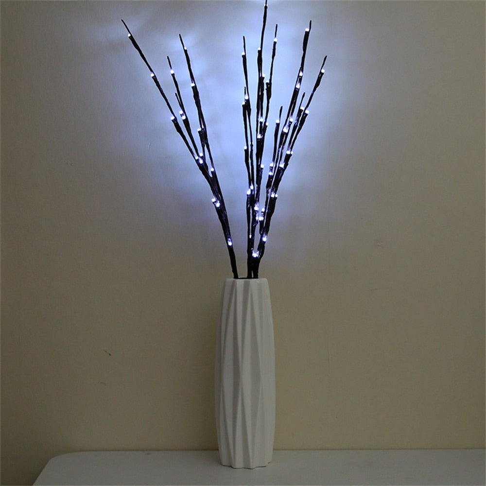 20x Artificial LED Willow Branches