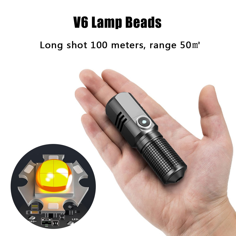 Mini lampe de poche USB