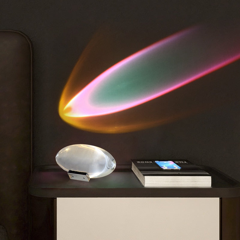 Lampe cristal en forme d'oeil