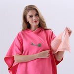 Poncho-serviette-en-microfibre-séchage-rapide