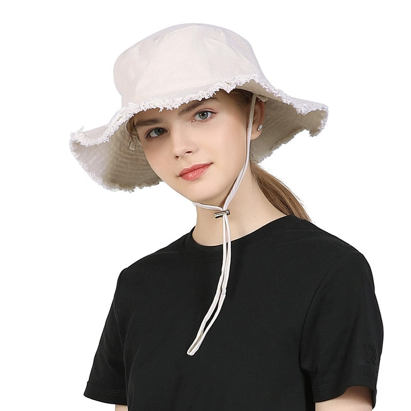 Chapeau en coton pour femme