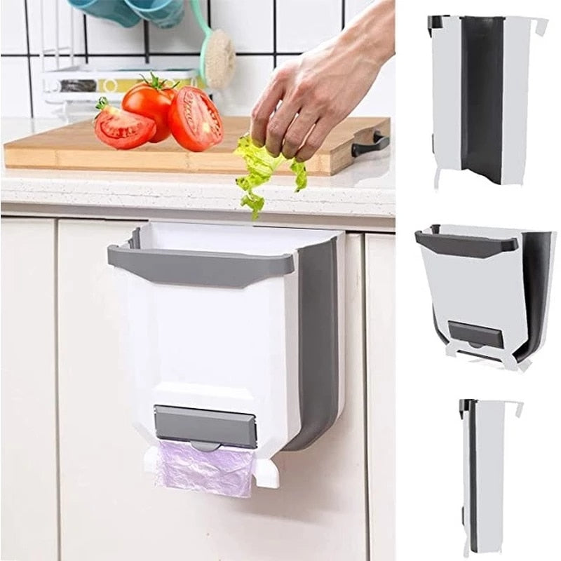Retractable kitchen bin