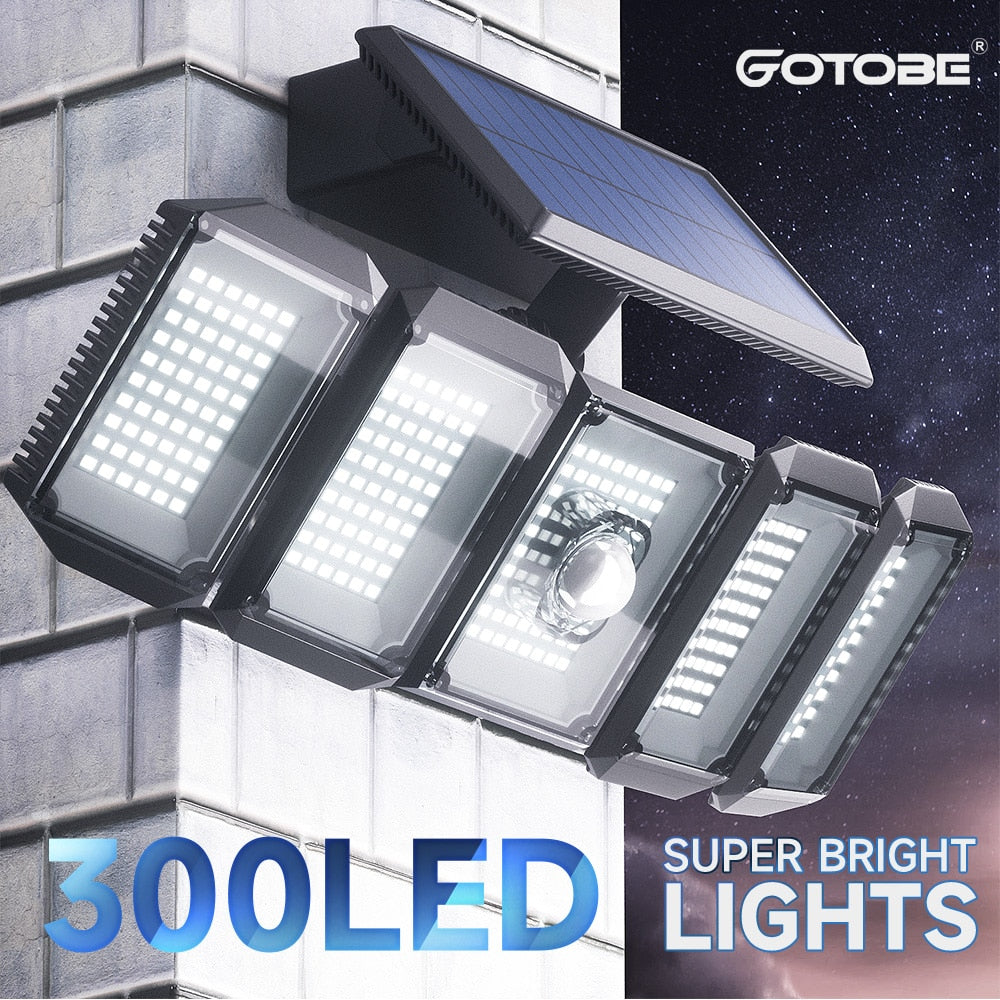 Lampe solaire 5 têtes
