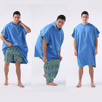 Poncho-serviette-en-microfibre-séchage-rapide