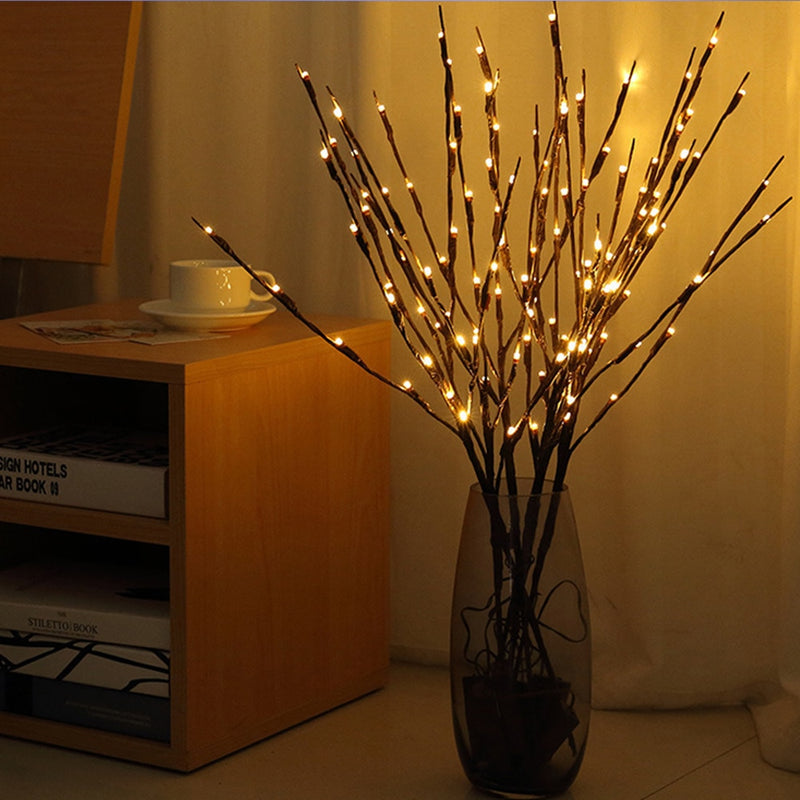 20x Branches de saule artificielles à LED