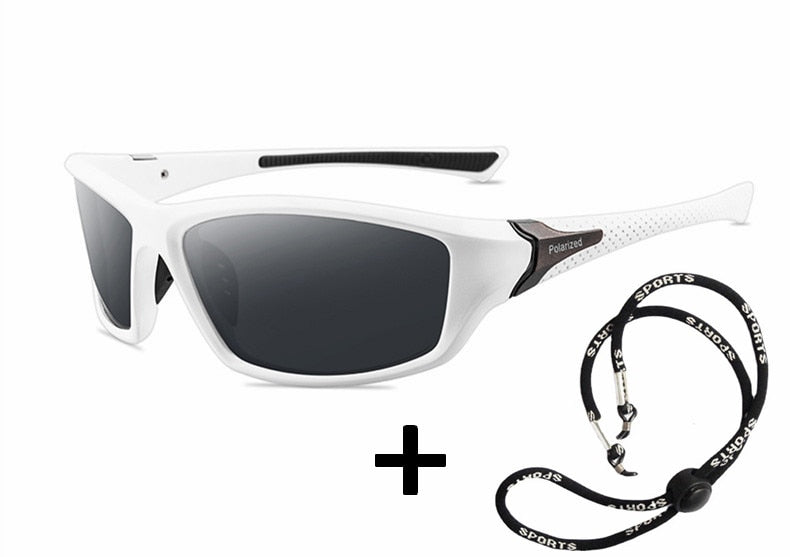 Sports sunglasses with anti-glare polarized lenses