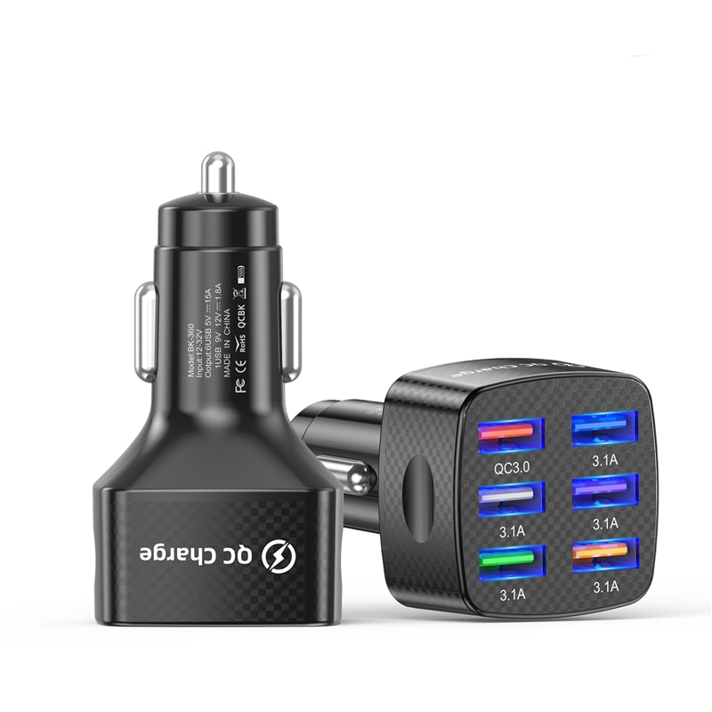 Chargeur pour voiture 6 ports