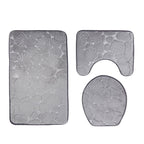 Ensemble de 3 tapis de salle de bain moelleux et absorbant