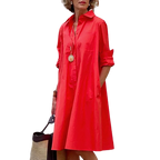 Robe chemise mi-longues avec poches - Collection 2023