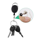 4 x Porte-clés rétractable anti-perte anti-vol