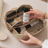 Trousse de voyage en cuir grande capacité