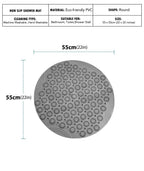 Massaging bath mat
