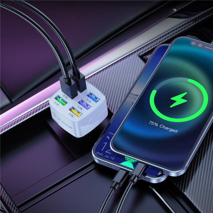 Chargeur pour voiture 6 ports