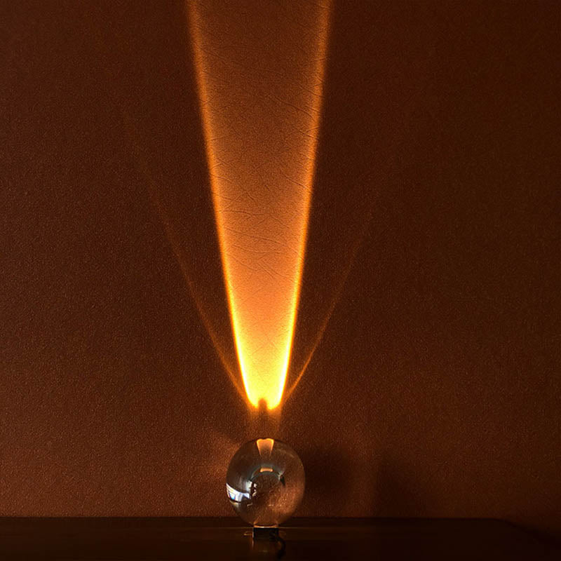 Lampe cristal en forme d'oeil