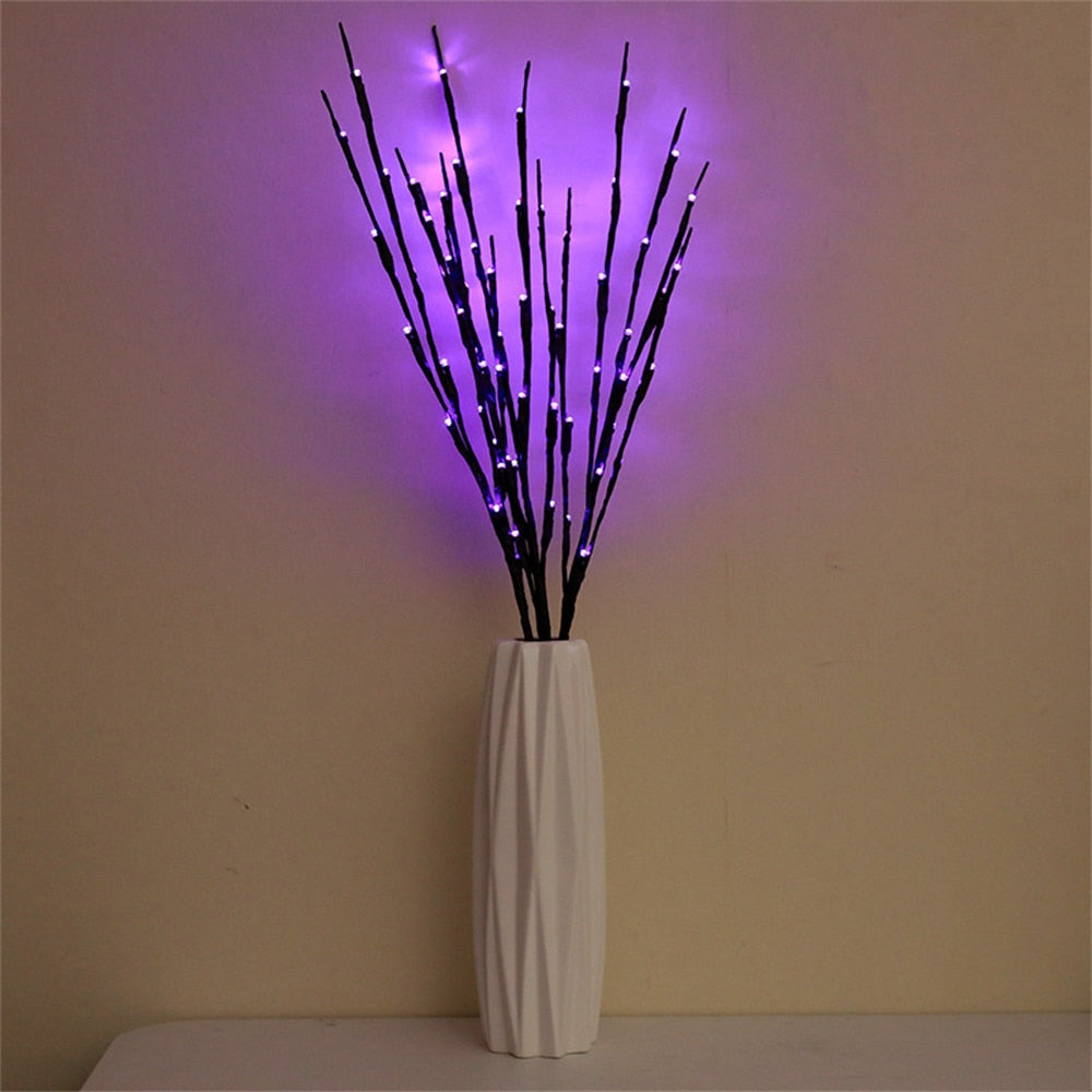 20x Artificial LED Willow Branches