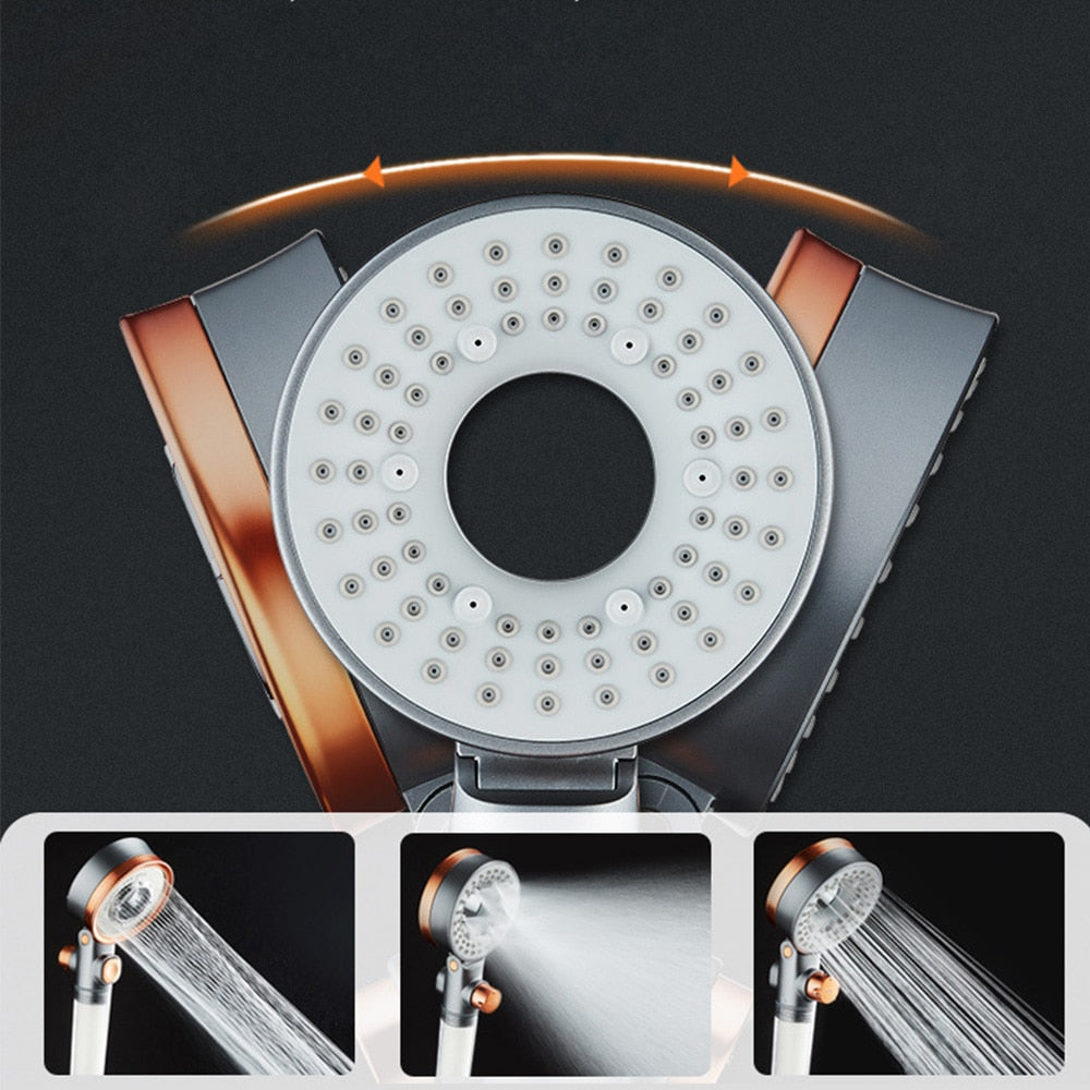 Pommeau de douche TURBO double face - Filtrant et haute pression
