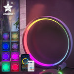 Lampe circulaire LED contrôlée par Bluetooth