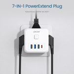 Cube Multiprise 7 en 1 USB, USB-C et Standard