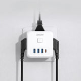 Cube Multiprise 7 en 1 USB, USB-C et Standard