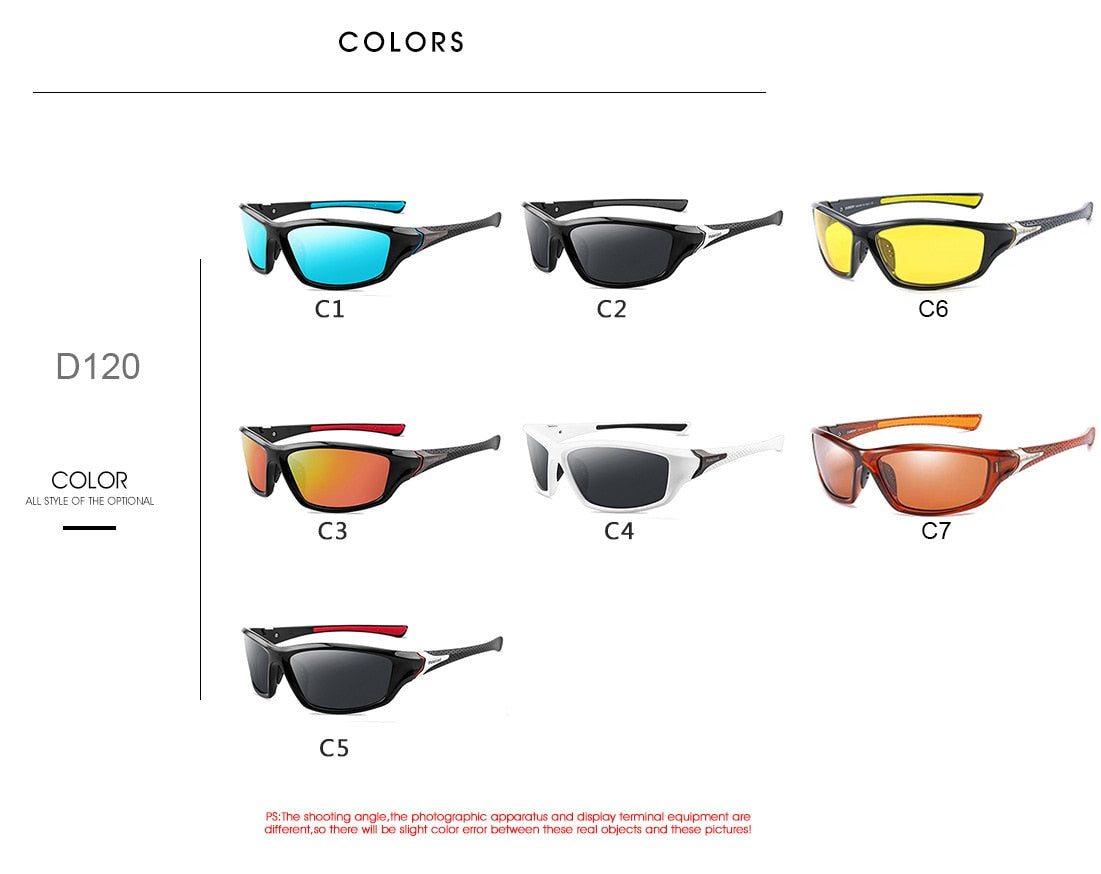 Lunettes de soleil de sport avec verres polarisants anti-reflets