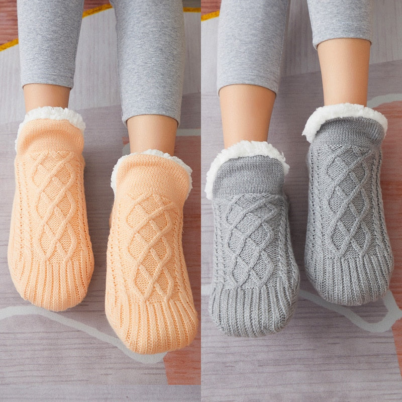 Chaussettes pantouffles antidérapantes - ULTRA CHAUDES